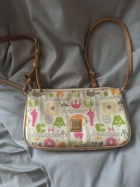Dooney & Bourke Multicolor Star Wars Crossbody Bag - Cream with Tan Strap